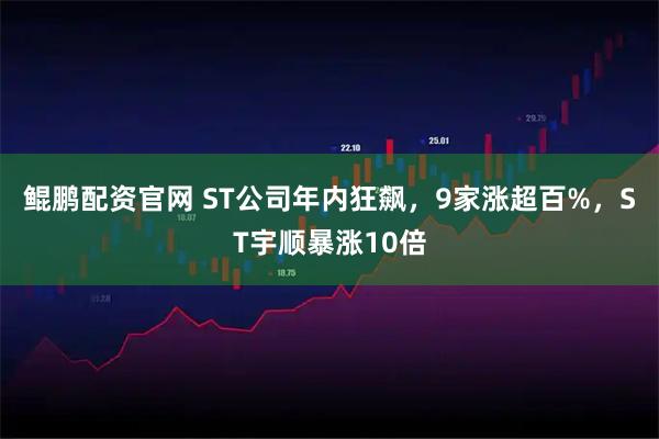 鲲鹏配资官网 ST公司年内狂飙，9家涨超百%，ST宇顺暴涨10倍